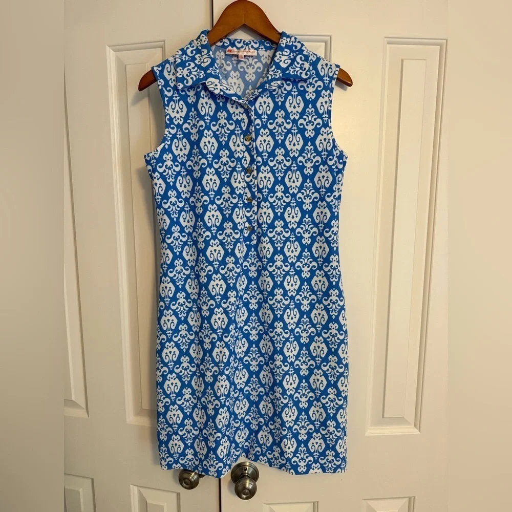 Jude Connally Jude Cloth Dress - Fleur De Lis Print size Medium, Hemmed